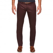 Politix Helston Slim Tap Chino Burgundy