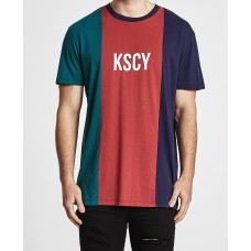 Kiss Chacey High Relaxed Tee Green/Blue