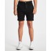Nena Pasadena Flight Short Distressed Jet Black