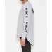 Kiss Chacey Judgement L/S Curved Hem Tee Gunmetal
