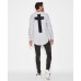 Kiss Chacey Judgement L/S Curved Hem Tee Gunmetal