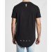 Kiss Chacey Jungle Dual Curved Hem Tee Jet Black