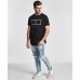Kiss Chacey Jungle Dual Curved Hem Tee Jet Black