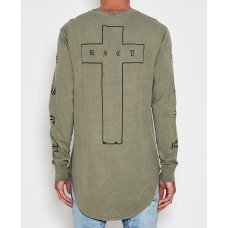 Kiss Chacey Alive L/S Curve Hem T-Shirt