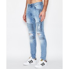 Kiss Chacey Brooklyn Biker Jean Defiance Blue