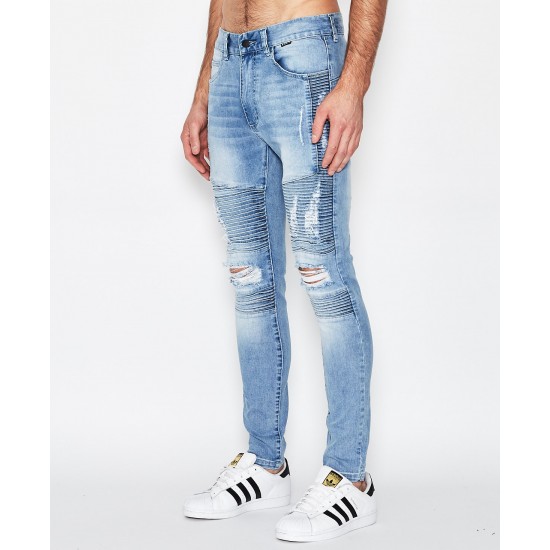 Kiss Chacey Brooklyn Biker Jean Defiance Blue