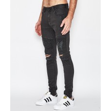 Kiss Chacey Brooklyn Biker Jean Jet Black