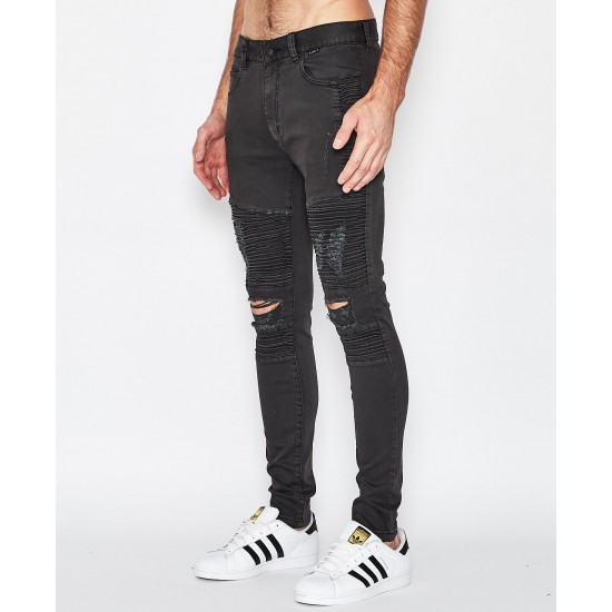 Kiss Chacey Brooklyn Biker Jean Jet Black