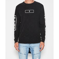Kiss Chacey Established L/S Curved Hem T-Shirt Acid Black