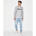 Kiss Chacey Glacier Crew Neck Sweat Grey Marl