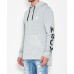 Kiss Chacey Incomplete Step Hem Hooded Sweatshirt Quarry