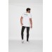 Kiss Chacey Siren Step Hem Tee White