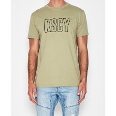 Kiss Chacey Stand T-Shirt Pigment Khaki