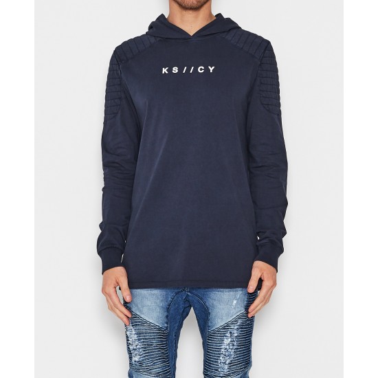 Kiss Chacey The Legion L/S Hooded Tee Pigment Carbon