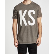 Kiss Chacey KSCY Step Hem Tall Tee Pigment Charcoal