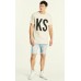 Kiss Chacey KSCY Step Hem Tall Tee Pigment Stone