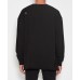 Sushi Radio Kyoto Raw Hem Sweater- Jet Black