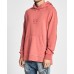 Nena Pasadena Last in Line  Step Hem Hooded Sweater Pigment Red