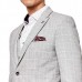 Politix Lima Blazer Light Grey Check