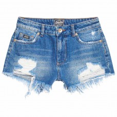 Superdry Eliza Cut Off Short Tide Blue