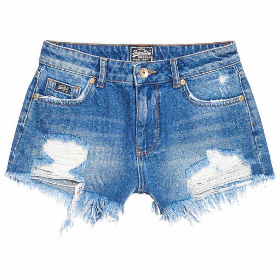 Superdry Eliza Cut Off Short Tide Blue