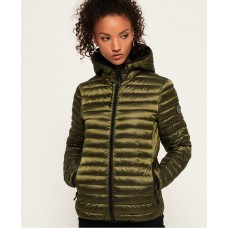 Superdry Core Down Hooded Jacket Luxe Khaki