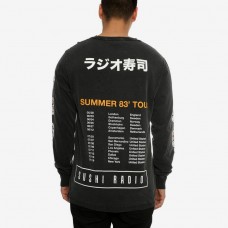 Sushi Radio Machine L/S T-Shirt-Vintage Black