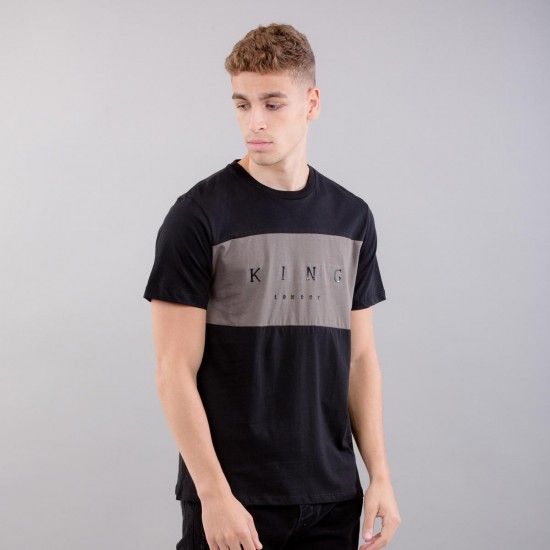 King Apparel Manor T-Shirt Black/Warm Grey