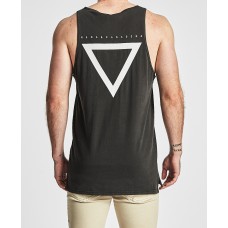 Nena Pasadena Moon Standard Step Hem Singlet Pigment Black