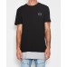Nena Pasadena Buried Layered Hem T-Shirt Jet Black
