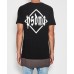Nena Pasadena Crucial Layered Hem T-Shirt Acid Black