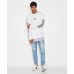 Nena Pasadena Entry Long SLeeve Layered Hem T-Shirt White