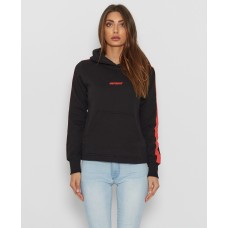 Nena Pasadena Game Changer Hooded Sweater Black/Red Wmn