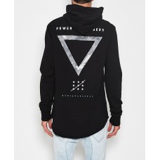 Nena Pasadena Lose Track Hooded Sweater Jet Black