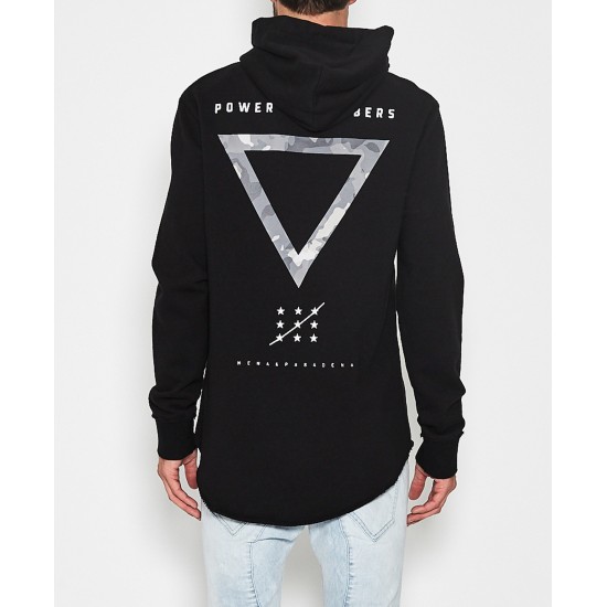 Nena Pasadena Lose Track Hooded Sweater Jet Black
