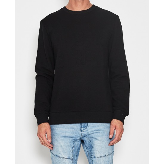 Nena Pasadena Stand Up Crew Neck Sweat Jet Black