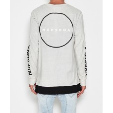 Nena Pasadena Start Over L/S Layered Hem Tee Acid Rock