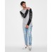 Nena Pasadena Ultimate Choice Curved Hem Sweater Grey Marle/Black