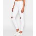 Nena Pasadena Women's Skinny Jean Destroyed White