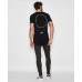 Nena Pasadena Driven Cape Back Tee Acid Black