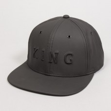 King Apparel Oben 6 Panel Snapback Cap Black