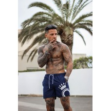 Olik Swimwear Printed Logo Short Blue