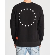 Nena Pasadena Overthrow Crew Neck Sweat Jet Black