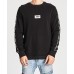 Nena Pasadena Overthrow Crew Neck Sweat Jet Black