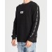 Nena Pasadena Overthrow Crew Neck Sweat Jet Black