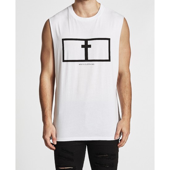 Kiss Chacey Plan Step Hem Muscle White