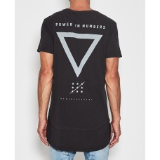 Nena Pasadena Powerhouse Multi Layered T-Shirt Pigment Black