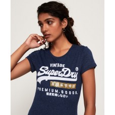 Superdry Premium Goods Sport Entry Tee Princedom Blue Marle