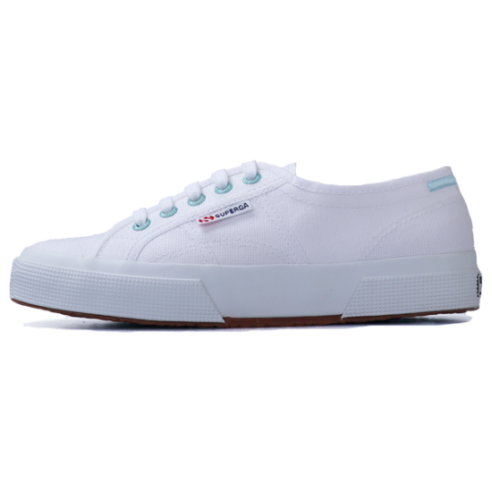 Superga 2750 Coloured Rivets White-Green Water