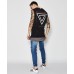 Nena Pasadena Sabotage Layered Hem Muscle Tee Jet Black